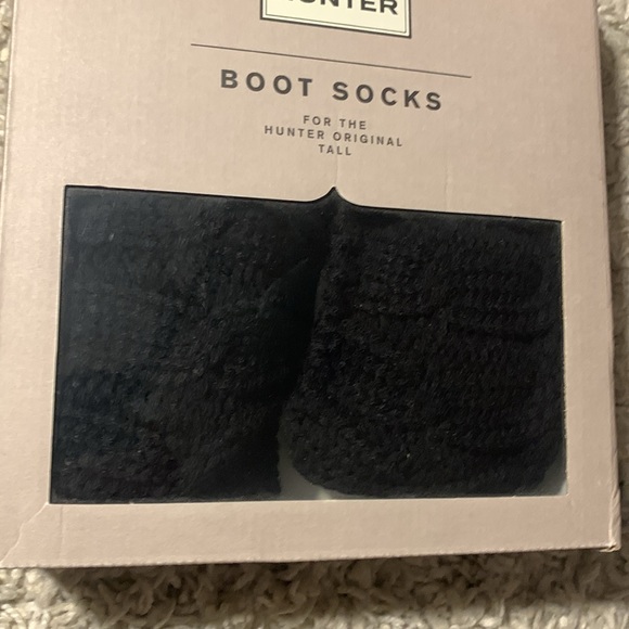Hunter NIB black boot socks size medium - Picture 2 of 4